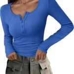 Long Sleeve Henley T Shirts