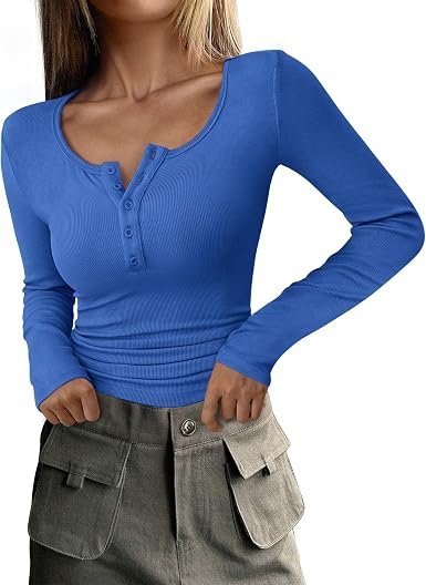 Long Sleeve Henley T Shirts